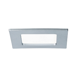LED Recessed luminaire QUALITY PREMIUM PANEL LED, square, IP44, 1x6W, 4000K, 230V, 115x115mm, chrome matt