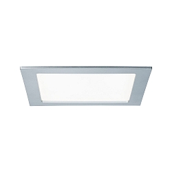 LED Recessed luminaire QUALITY PREMIUM PANEL LED, square, IP44, 1x18W, 4000K, 230V, 220x220mm, chrome matt