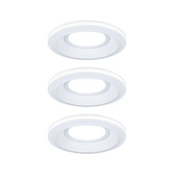 recessed luminaire SORMUS round, set of 3 IP65, white matt  3x 6,5W 560lm 3000K 100� 100� CRI >80