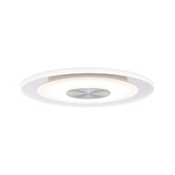Paulmann Recessed luminaire LED Whirl, round, 5,5W, aluminum satined, set of 3 dimmable