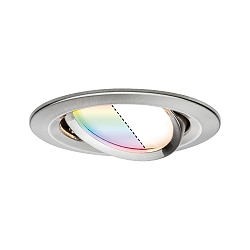 LED Einbauleuchte NOVA PLUS ZigBee COIN RGBW, rund, � 8.4cm, 230V, 2.5W RGB+2700K 85lm, schwenkbar, dimmbar, Eisen geb�rstet