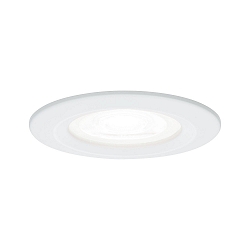 Recessed spot LED NOVA, IP44, fixed, 230V, incl. GU10 6.5W 4000K 450lm 36�, white matt