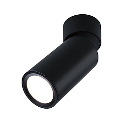 ceiling luminaire TURNAL COIN, black matt dimmable