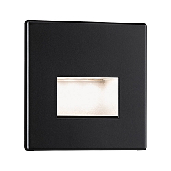 recessed luminaire EDGE, black matt 1,2W 50 | 100lm 2700K 100� 100�