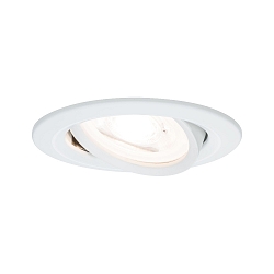 LED Einbauleuchten-Set NOVA, IP23, rund, � 8.4cm, schwenkbar, 230V, inkl. GU10 6.5W 2700K 460lm 38�, Wei� matt