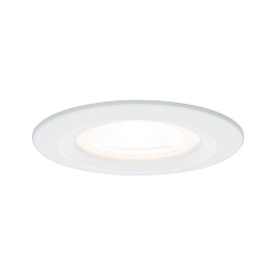 recessed luminaire NOVA LED round, rigid GU10 IP44, white matt  460lm 2700K 38� 38� CRI >80