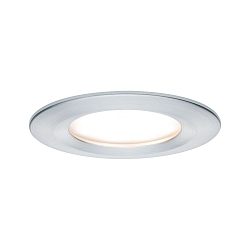 recessed luminaire NOVA COIN LED round, rigid IP44, aluminium  460lm 2700K 100� 100� CRI >80