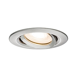 Paulmann Recessed luminaire LED Nova, IP65, round, max. 35W, set of 1 swiveling, iron