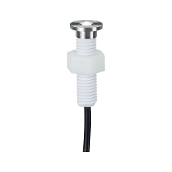 5er-Set PLUG & SHINE Einbauleuchte MicroPen II, IP67, 24V DC, 5x 0.22W 3000K 1.8lm 22�, begehbar bis 130kg, starr, Edelstahl