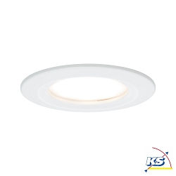 Paulmann Recessed luminaire LED Coin Slim, IP44, round, 6,8W, set of 1 dimmable, white