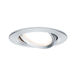 Paulmann Recessed luminaire LED Coin Slim, IP23, round, 6,8W, set of 1 dimmable and swiveling, aluminum