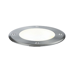 PLUG & SHINE Boden-Einbauleuchte FLOOR, IP67, 24V, 6W, schwenkbar, Silber