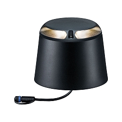 PLUG & SHINE Bodenleuchte, IP67, doppelter Lichtaustritt, 24V, 3W 3000K 12lm 180�, Anthrazit