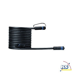 Paulmann Plug&Shine Kabel IP68 mit 3 Anschlussbuchsen Schwarz, 5m
