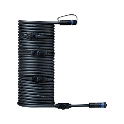 Plug&Shine Kabel IP68 mit 5 Anschlussbuchsen Schwarz, 10m