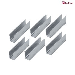 Zubehör für Outdoor Plug&Shine LED Strips - Befestigungsclip-Set (6 Stk.), Aluminium, L 5cm / H 1.75cm