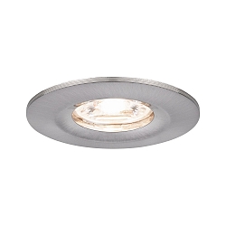 LED Recessed luminaire NOVA MINI with Module COIN, IP44, fixed, 4W 2700K 310lm, iron brushed