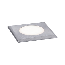 floor recessed luminaire HOUSE LED 50X50MM POINT square, walkable IP65, stainless steel brushed 