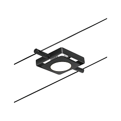 wire luminaire MACLED, chrome, black matt 