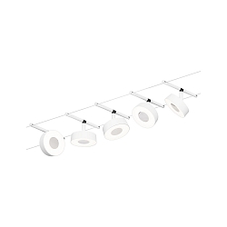 wire system LED WIRE SYSTEMS CORDUO CIRCLE round, set of 5, switchable IP20, chrome, white matt 