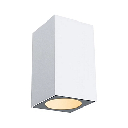 LED Au�enwandleuchte FLAME, IP44, Up or Down, 1-flammig, 230V, schaltbar, Aluminium, 5.2W 2200K 265lm 75�, Goldlicht, wei�