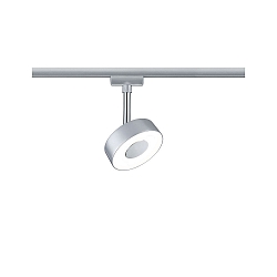 1-Phasen LED Strahler URAIL CIRCLE, 230V, 5W 2700K 208lm, verstellbar, Chrom matt