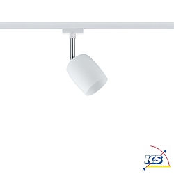 Paulmann URail Spot Blossom, excl. lamp, max. 10W G9, white, satined glass