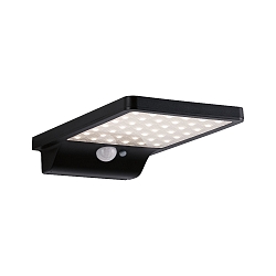 outdoor wall luminaire SOLVEIGH LED with motion detector IP44, black 