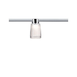 1-Phasen LED Schienenspot URAIL SAFIRA, 230V. 5.2W, Chrom/Klar/Satin