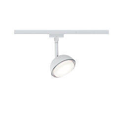 1-Phasen LED Schienenspot URAIL HEMI, 230V, 5W 3000K 425lm, drehbar / neigbar, On-Off, Wei�