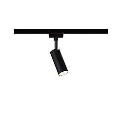 LED 1-Phasen Schienenspot URAIL TUBO, 1x4W, 3000K, 150lm, IP20, dimmbar, schwarz matt
