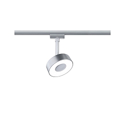 LED 1-Phasen Schienenspot URAIL CIRCLE, 1x5W 4000K, 180lm, IP20, dimmbar, chrom matt