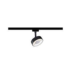 LED 1-Phasen Schienenspot URAIL CIRCLE, 5W, 3000-4000K, 210lm, IP20, schwarz matt