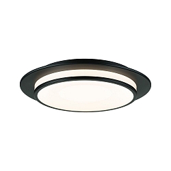 LED Deckenleuchte EGRON, 36cm, 230V, 18W, 2700K, 750lm, 3-Step-Dim, IP20, schwarz
