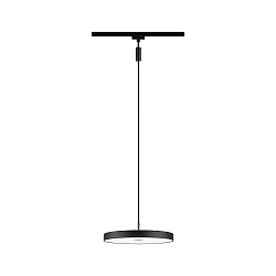 LED 1-Phasen Pendelleuchte HILDOR URail, 230V, 15W, 4000K, 850lm, 3-Step-Dim, IP20, schwarz matt