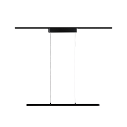 URail LED Pendelleuchte LENTO, 100cm, 230V, 42W 2700K 2100lm, dimmbar, Metall, schwarz matt