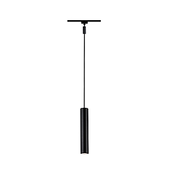 URail Pendelleuchte CATALEJO, � 6.5cm, / L 35.3cm, 230V, GU10 max. 10W, Metall, Schwarz matt