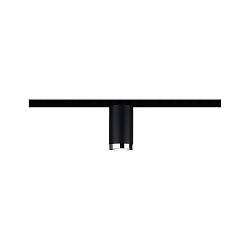 1-Phasen Schienenspot URAIL TUBE, � 6.5cm / H 11.2cm, 230V, GU10 max.10W, Schwarz matt / Chrom