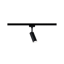 1-Phasen LED Schienenspot URAIL TUBO, 230V, 4.5W 4000K 170lm, dreh- und neigbar, Schwarz matt