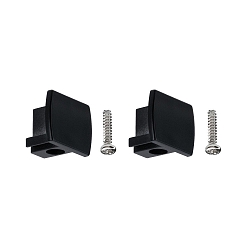 URail Universal-Endkappen, 2er Pack , Kunststoff, Schwarz matt
