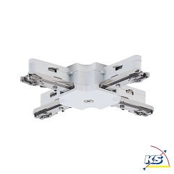 Accessories for 1-Phase track system URAIL X-coupler, 125mm, max. 1000W, 230V, white