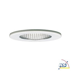 Furniture recessed luminaire, protective glass structured, 12V, G4, 66mm, white