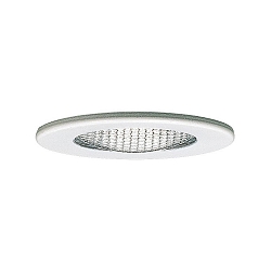 Furniture recessed luminaire, protective glass structured, 12V, G4, 66mm, white