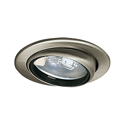 M�beleinbauleuchte schwenkbar, 12V, G4, 69mm, Eisen geb�rstet