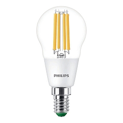 LED Filamentlampe MAS LEDLuster ND CL GUE Tropfen, P45, 2,3W, E14, 2700K, 485lm
