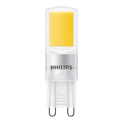 LED HV-Stecksockellampe  CorePro LEDcapsule, 230V, G9, Ø 1.45cm / L 6cm, 3.2W 2700K 400lm 300°, schaltbar, klar