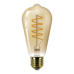 LED Filament Edison-Birnenform MASTER Value Vintage ST64, E27, 4W 1800K 250lm, dimmbar, Goldglas klar