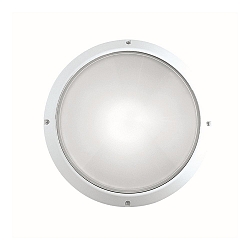 Wandleuchte SUPERDELTA TONDO, E27, 1x75W, A60, IP54, IK08, Glas opal, elfenbein