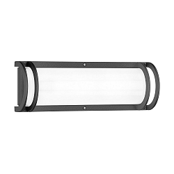 Wandleuchte NIKKO+45, E27, 2x40W, A60, IP65, IK06, anthrazit / Glas opal