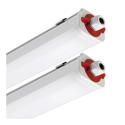 LED Feuchtraumleuchte NORMA+ 60 CL, 27W, 4000K, 3258lm, IP65, IK09, statisch, grau / opal